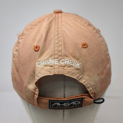 Ahead Baseball Cap Orange One Size Crane Creek Bird Embroidery Cotton Hat