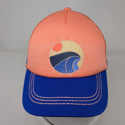 Roxy Surf Snapback Mesh Back Trucker Hat Multi One Size Colorblock