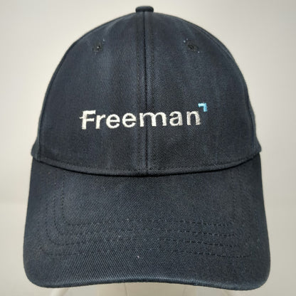 Lands' End Baseball Cap Black One Size Strapback Freeman Logo Cotton Hat