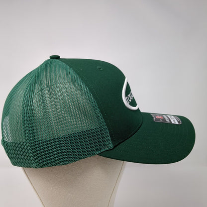 Touchmark Snapback Mesh Back Trucker Hat Green OSFA Adjustable Solid