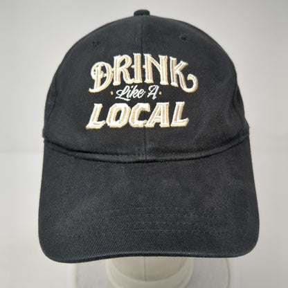 Drink Like A Local Kansas City Slideback Hat Black OS Adjustable Embroidered