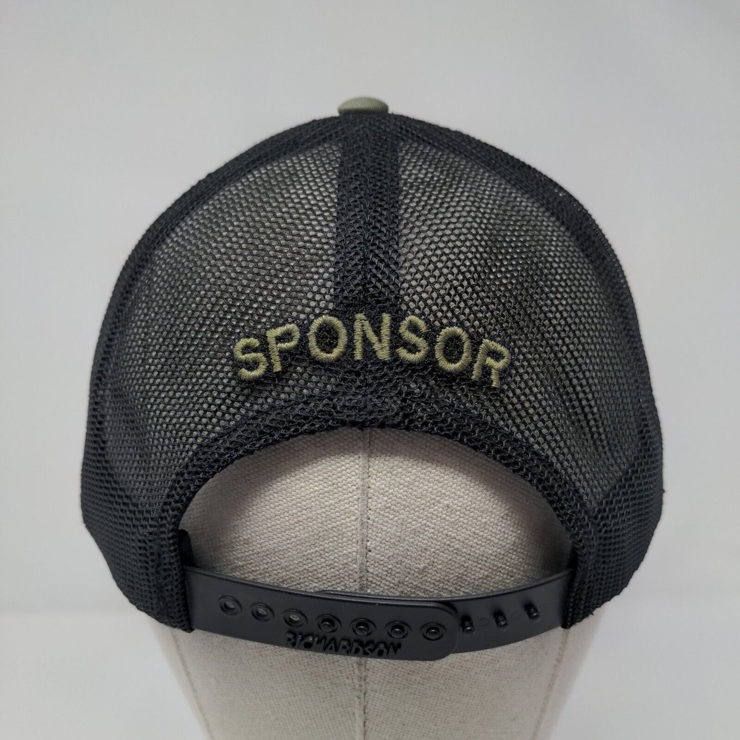 IFW Deer Skull Snapback Mesh Back Trucker Hat Green OSFA Richardson