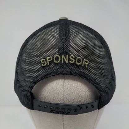 IFW Deer Skull Snapback Mesh Back Trucker Hat Green OSFA Richardson