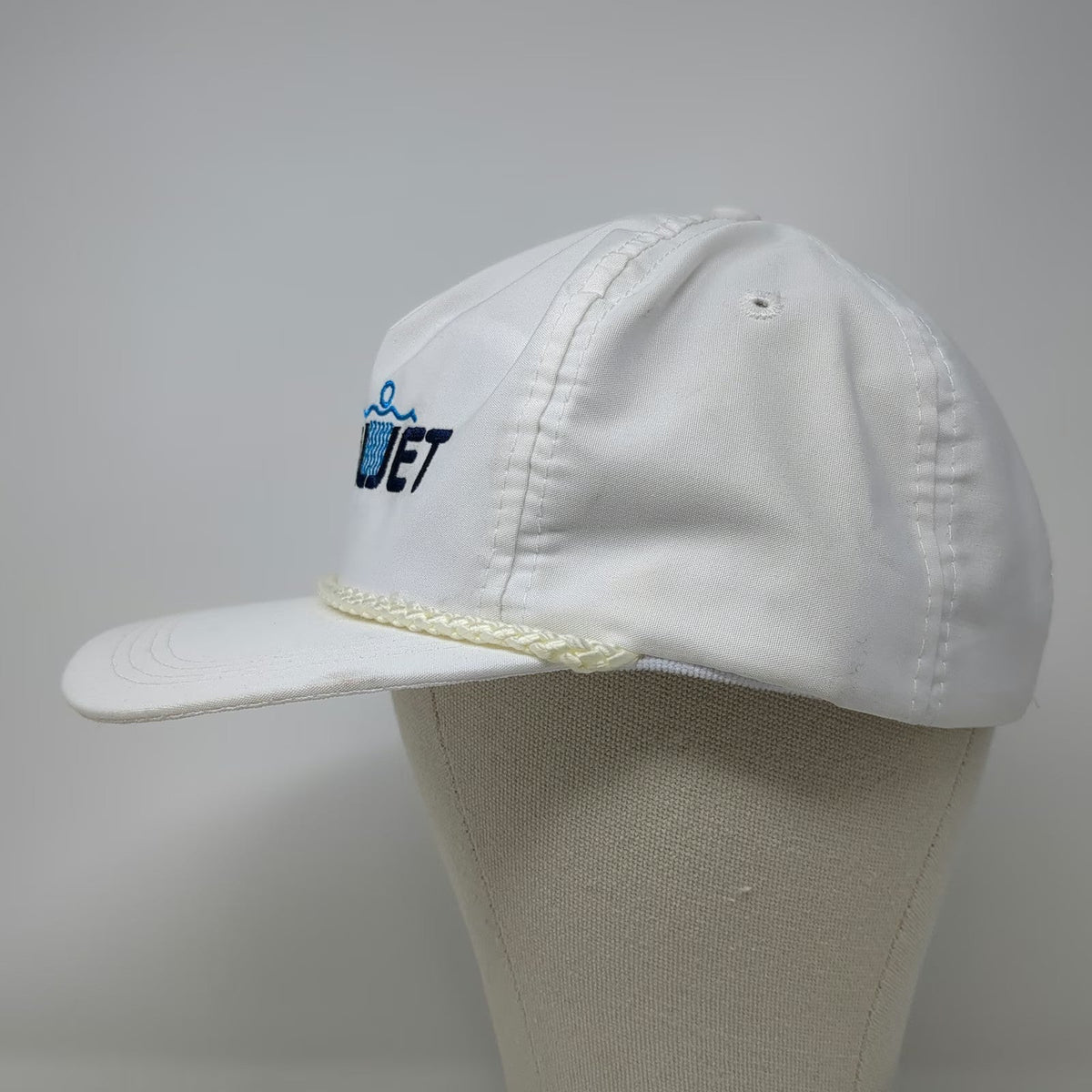 Sportcap Whirljet White 5 Panel One Size Rope Strapback Hat Spray Nozzle Logo