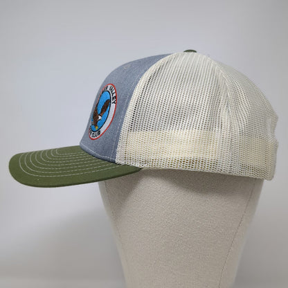 Richardson Trucker Hat Blue Green One Size Gun Club Eagle Patch 2024 Snapback