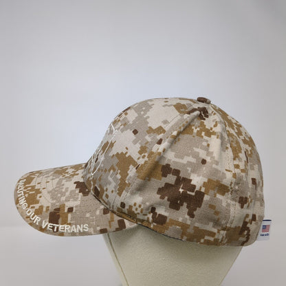 Farm Bureau Insurance Saluting Our Veterans Strapback Hat Camo OS Americap USA