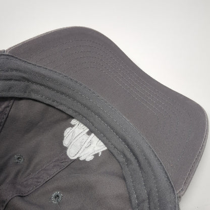 Monogram Slideback Baseball Cap Gray One Size Adjustable Embroidered 6 Panel