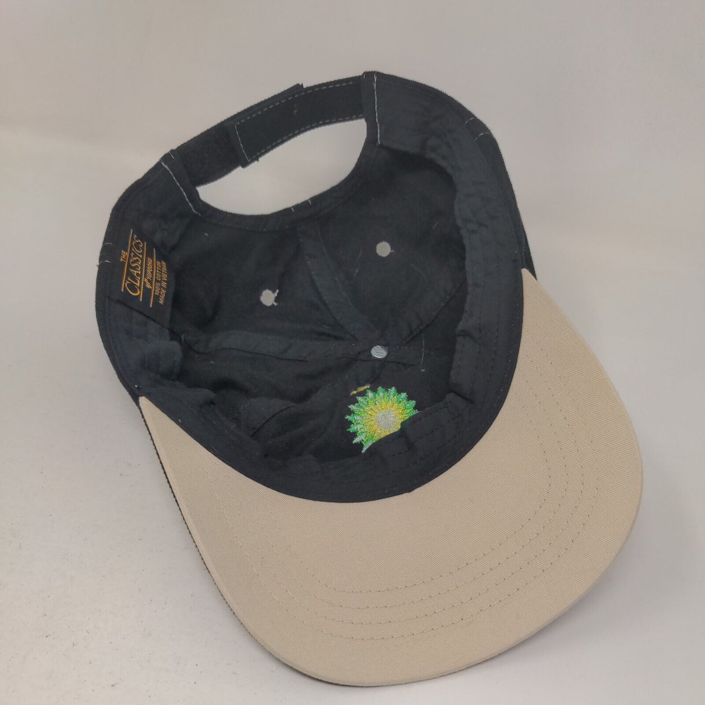 BP Asphalt Strapback Hat Black One Size The Classics Yupoong Embroidered