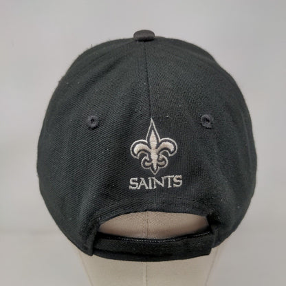 New Orleans Saints Strapback Hat Black OSFM Embroidered Logo 9Forty NFL