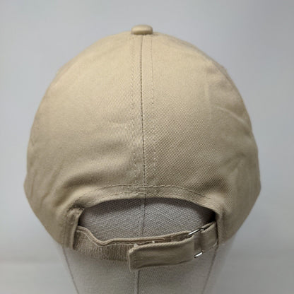 Unbranded Slideback Hat Tan One Size Adjustable Vent Holes 6 Panel Blank