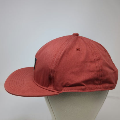 Vans 5 Panel Red One Size Snapback Flat Brim Logo Patch Hat No. 66 Skateboarding