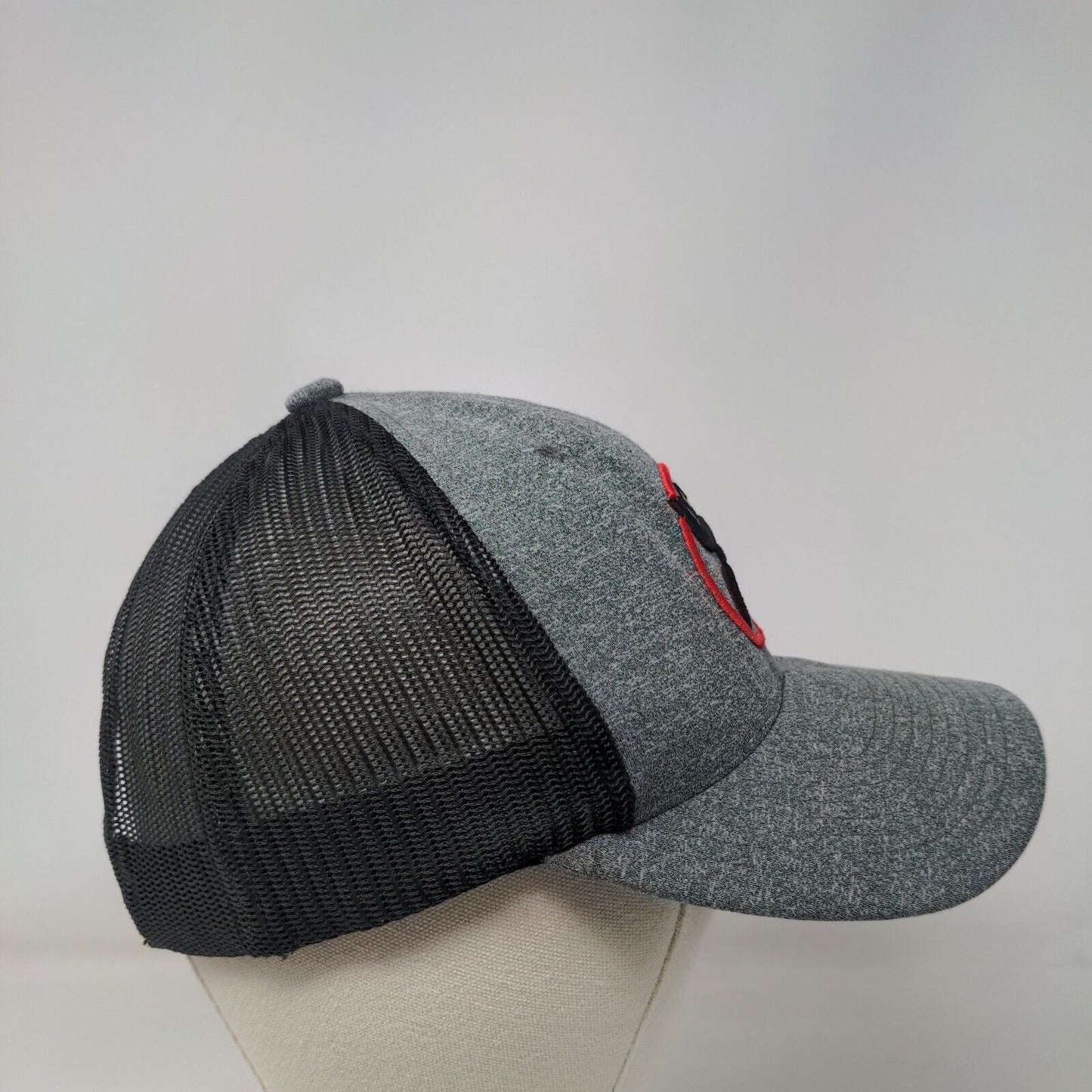 Get Your Hooey Snapback Mesh Back Trucker Hat Gray One Size Colorblock