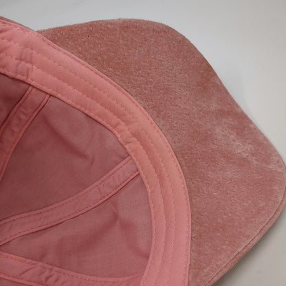 Wyeth Baseball Cap Pink One Size Leather Suede Adjustable Plain Blank Hat