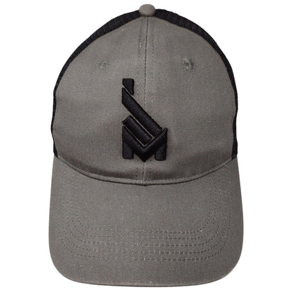Mission43 Snapback Mesh Back Trucker Hat Gray OSFA Embroidered