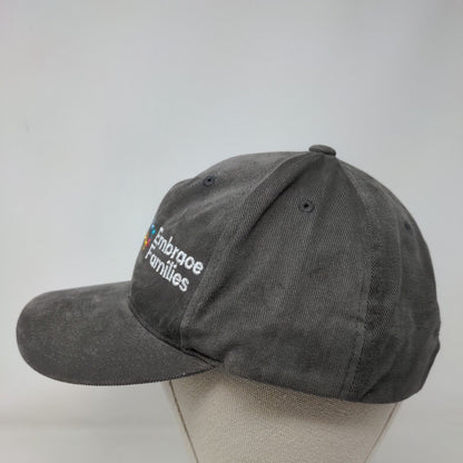Embrace Families Strapback Hat Gray One Size Embroidered Yupoong