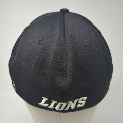 E Lions Fitted Hat Black Medium Embroidered Colorblock Richardson