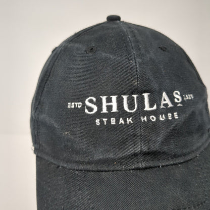 Shulas Steak House Strapback Hat Black One Size Adjustable Embroidered Hit Wear