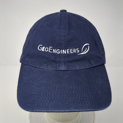 Geo Engineers Slideback Hat Blue One Size Adjustable Embroidered Headtotoe