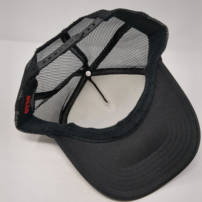 Life is Better Live Cycle Bar Snapback Trucker Hat Black OS Adjustable Mesh Rope