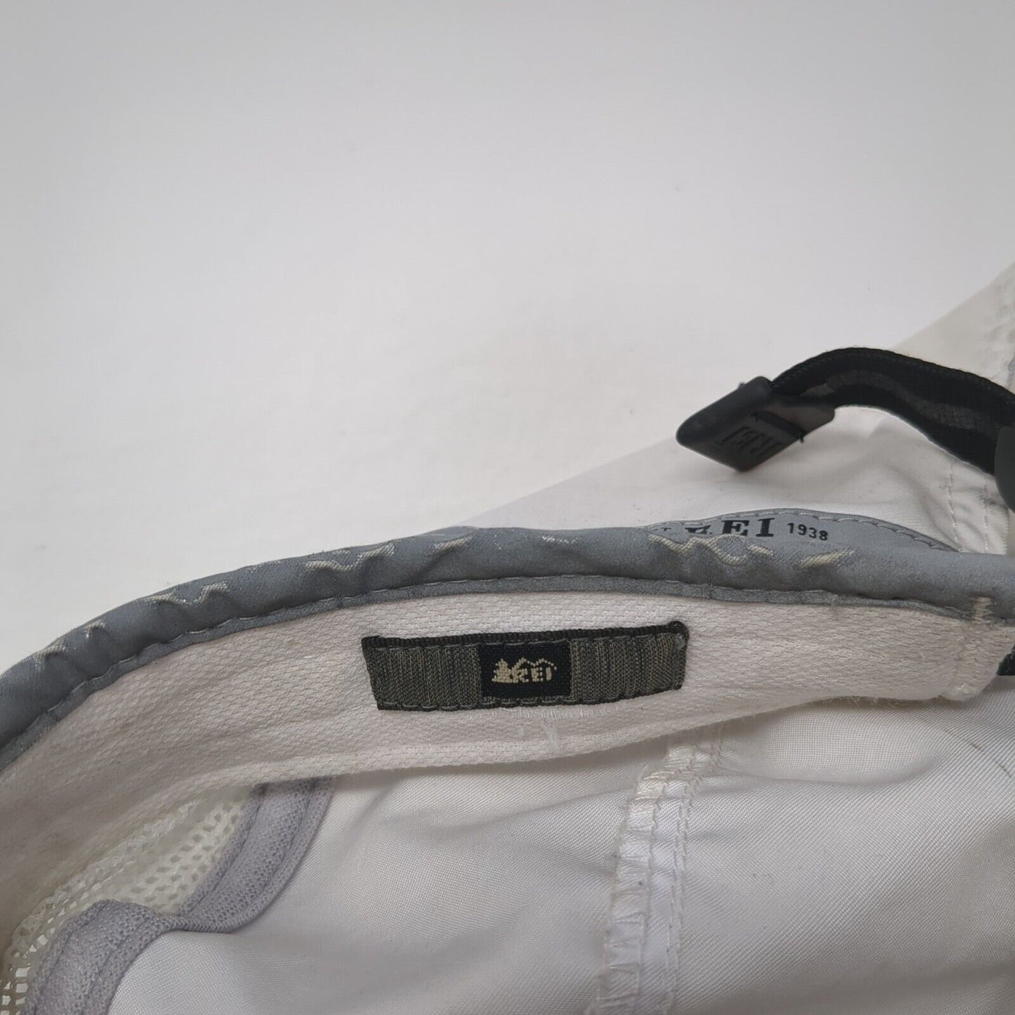 REI Est 1938 5 Panel Cap White One Size Adjustable Breathable Mesh Blank