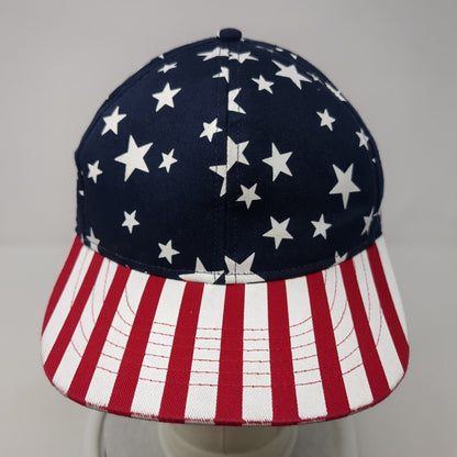 American Flag Snapback Hat Multicolor One Size Adjustable Patriotic