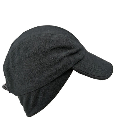 Unbranded Winter Trapper Hat Black One Size Adjustable Ear Flaps Blank Wool
