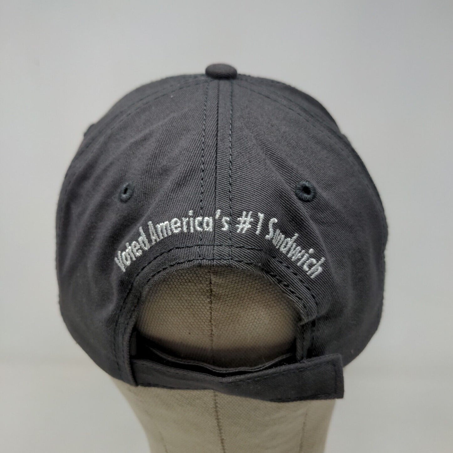 Penn Station Men's Strapback Hat Gray OSFA Embroidered Employee Uniform Logo