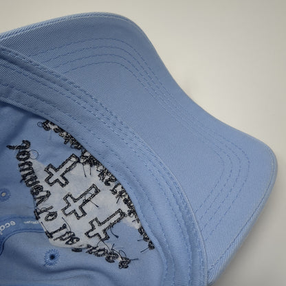 Journey To The Cross Cowboy Up Slideback Hat Blue One Size Outdoor Cap