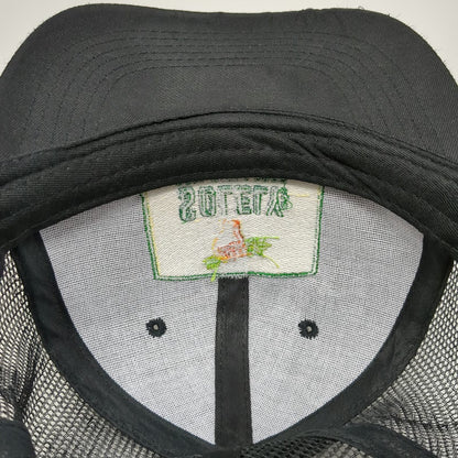 Solely Real Clean Food Hat Trucker Hat Black One Size Mesh Back Snapback Logo