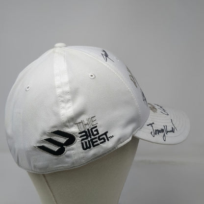 Nike Cap White XL Embroidered Signatures Big West Conference Dri-Fit Hat