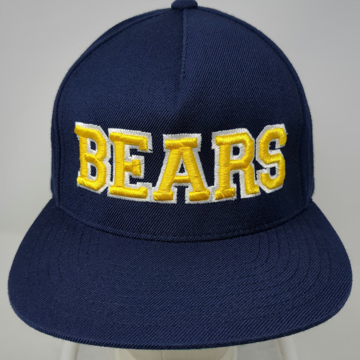 Yupoong 5 Panel Blue Yellow OSFM Snapback Flat Brim Bears Green Undervisor hat
