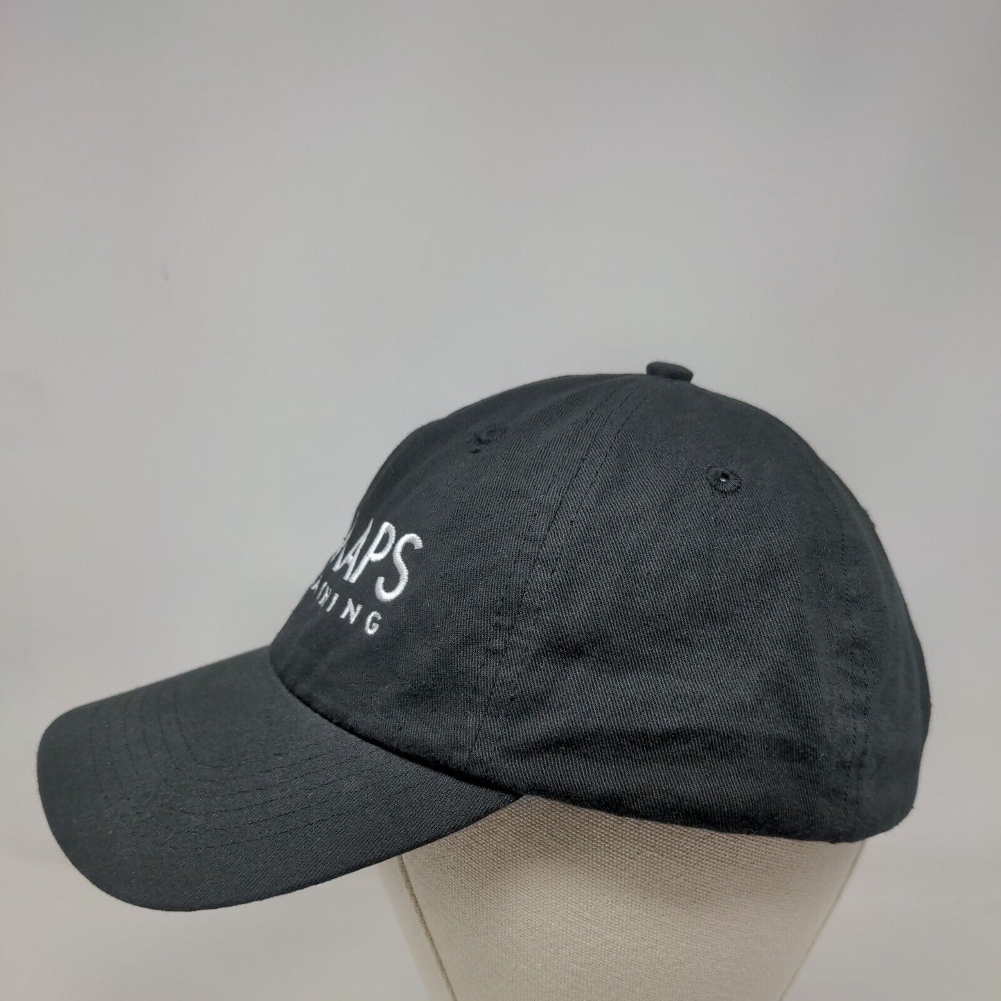 KW Maps Coaching Slideback Hat Black OSFM Embroidered Vent Holes