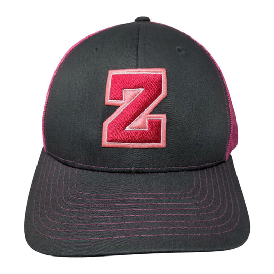 Z Initial Snapback Trucker Hat Multicolor One Size Mesh Back 6 Panel Richardson