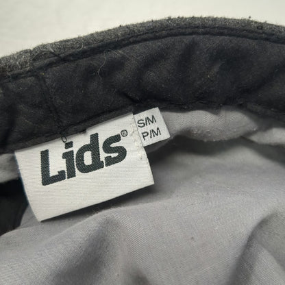 Lids Army Cap Gray M Wool Blend Military Style Hat Fitted Blank Plain Cadet
