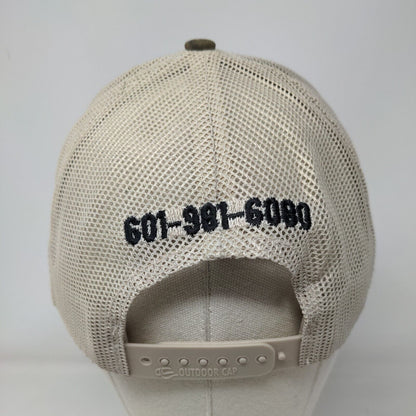 Spencer Ready Mix Concrete Trucker Hat Camouflage XL Mesh Back Outdoor Cap