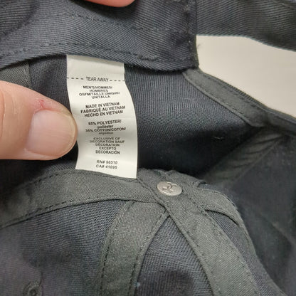 Under Armour Baseball Cap Black Orange White OSFM Slideback Letter F Logo Hat