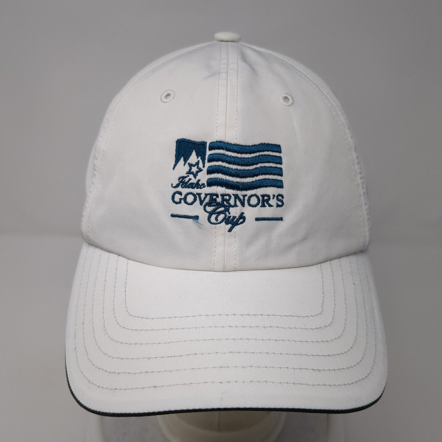 Idaho Governor's Cup Strapback Hat White One Size Adidas Embroidered