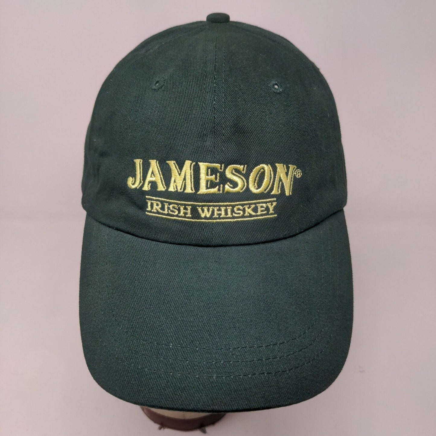 Jameson Irish Whiskey Men's Slideback Hat Green Embroidered Logo 100% Cotton