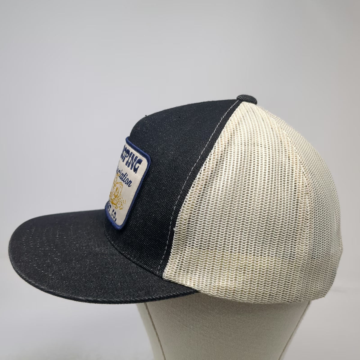 Red Dirt Hat Co. Trucker Hat Black OSFM Goat Roping Association Mesh Snapback