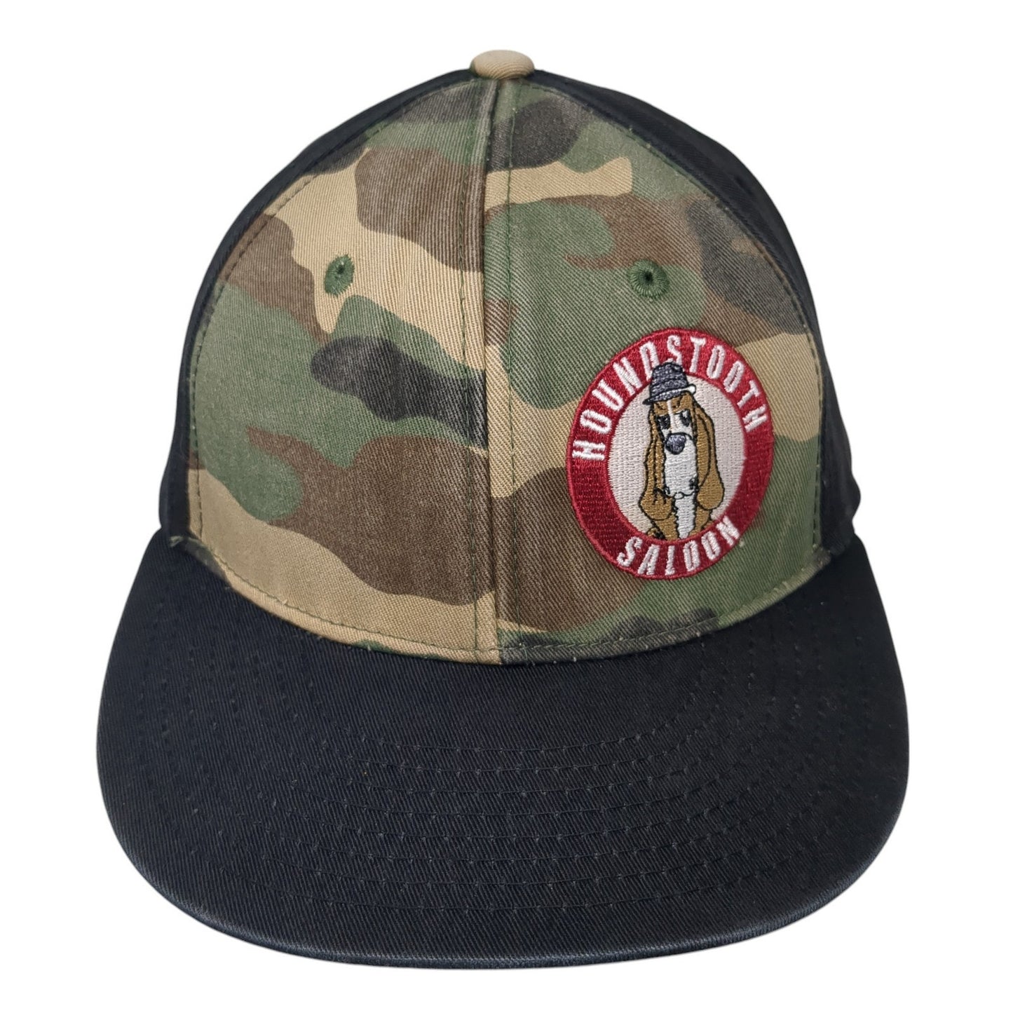 Houndstooth Saloon Snapback Cap Multicolor One Size Adjustable Embroidered Decky