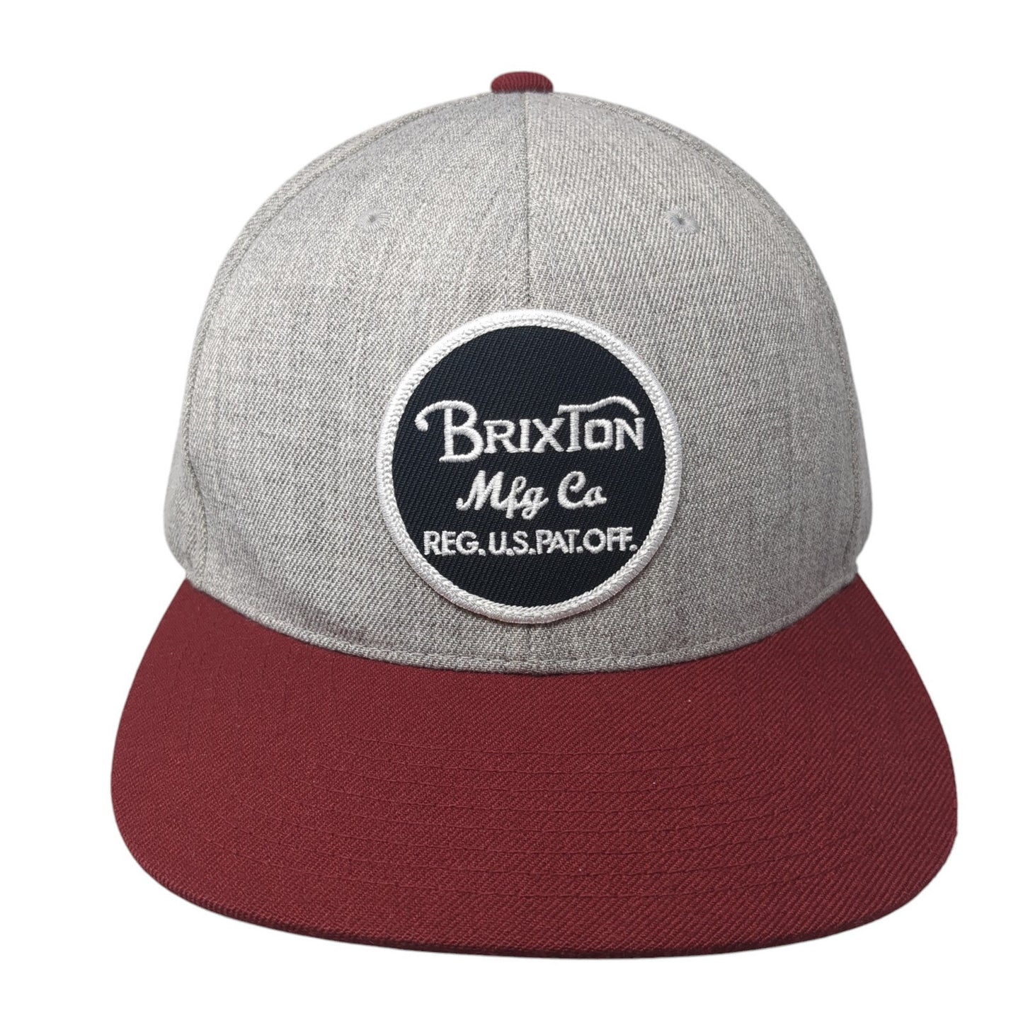 Brixton Mfg Co Patch Snapback Hat Multi One Size Adjustable Colorblock