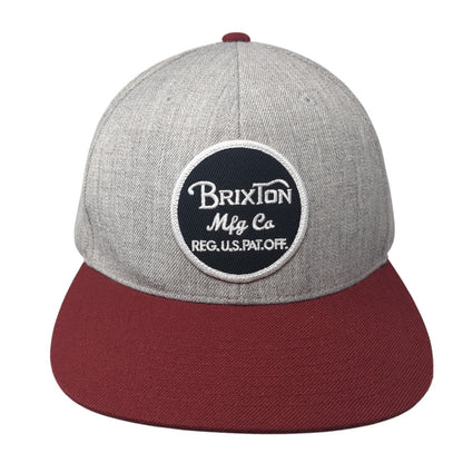 Brixton Mfg Co Patch Snapback Hat Multi One Size Adjustable Colorblock