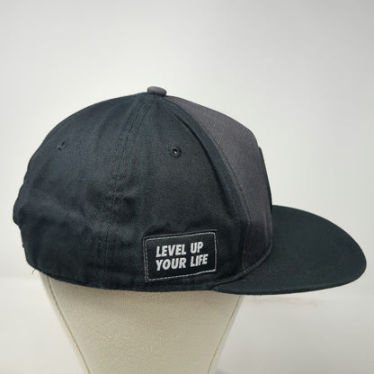 Black Box VR Fitness 5 Panel Black Hat One Size Snapback Level Up Your Life