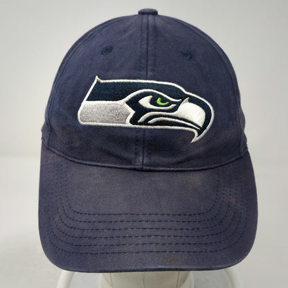 Seattle Seahawks NFL Team Apparel Baseball Cap Blue One Size Embroidered Logo