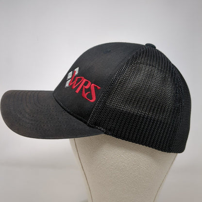 WRS Fitted Trucker Hat Black L/XL Flexfit Mesh Back 6 Panel Port Authority