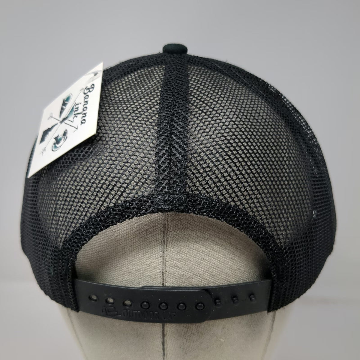 Outdoor Cap Trucker Hat Black One Size 208 Golf Idaho Mesh Snapback Patch Map