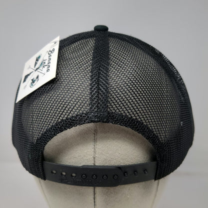Outdoor Cap Trucker Hat Black One Size 208 Golf Idaho Mesh Snapback Patch Map