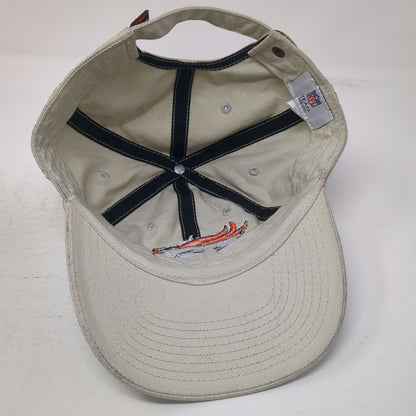 Denver Broncos NFL Team Apparel Cap Hat Beige One Size Cotton Slideback Horse