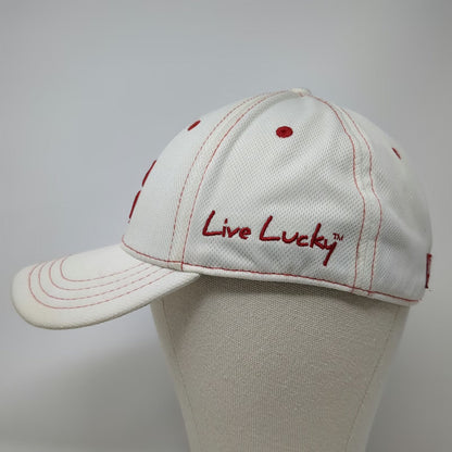Black Clover Baseball Cap White M A-Flex Four Leaf Clover Live Lucky Hat