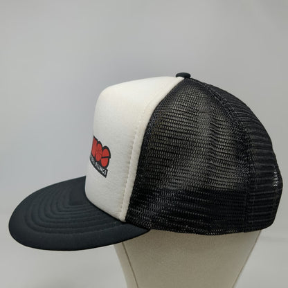 AJD Trucker Hat Black White L Billings Volcanos Pro Basketball Mesh Snapback Cap